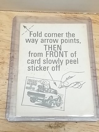 Item #55 — Gee-Tee-O Monster Car Card photo 2 of 2