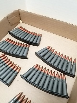 Item #34 — Ammunition in Clips 7.62 x 39, Can't ship photo 2 of 4