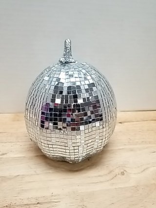 Item #43 — New Disco Ball Pumpkin 6 inch tall photo 2 of 2