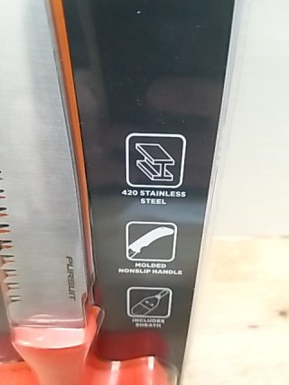 Item #49 — New Pursuit 3-Piece Orange Knife Set photo 2 of 3