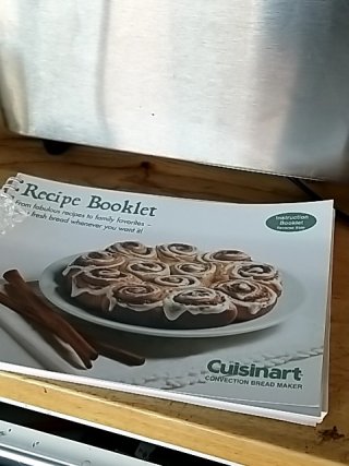 Item #177 — CBK-200 CUISINART convection bread maker , great shape, with manual photo 7 of 8