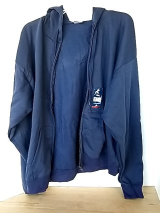 Item #288 — New Navy Blue Zip-Up Hoodie Mens xl photo 1 of 2