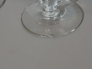 Item #106 — Vintage Waverly Heisey Rose Pattern crystal goblets, 4 total photo 4 of 6