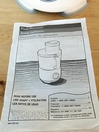 Item #178 — Hamilton Beach Food Processor photo 3 of 3