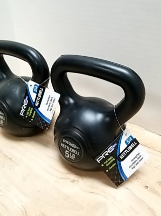 Item #25 — Pair of 5LB Kettlebells photo 2 of 2