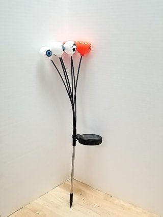 Item #31 — New Eyeball Solar Garden Lights Approx 24 inch tall photo 1 of 3