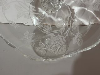 Item #101 — Vintage Waverly Heisey Rose Pattern crystal  compote photo 2 of 7