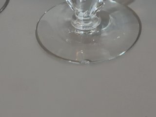 Item #106 — Vintage Waverly Heisey Rose Pattern crystal goblets, 4 total photo 5 of 6