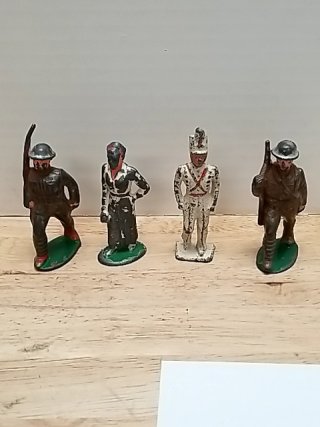Item #14 — Vintage Toy Soldiers, each approx 3 inch photo 1 of 5