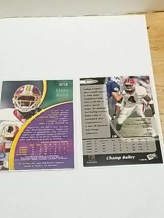 Item #6 — Champ Bailey Rookie Football Cards photo 6 of 7