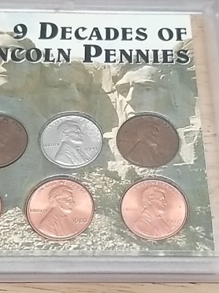 Item #57 — 9 Decades of Lincoln Pennies Set photo 2 of 5