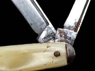Item #61 — Vintage Ivory Pocket Knife 6 in open photo 3 of 5