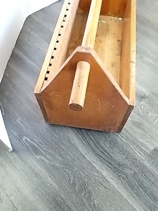 Item #169 — LARGE Wood Tool Caddy with Handle, 40 by 18 by 13 inch photo 3 of 4