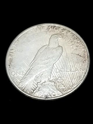 Item #41 — 1922 S Peace Silver Dollar photo 2 of 2