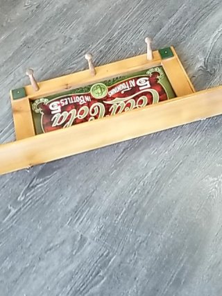 Item #161 — Coca-Cola wood key/hat rack, 24 inch long photo 3 of 4