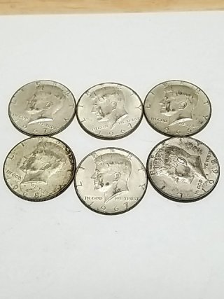 Item #102 — 1966-1968 Kennedy Half Dollars, 40% Silver