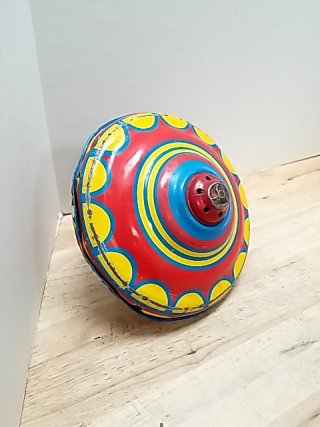 Item #24 — Vintage Tin Spinning Top, 8 inch photo 5 of 5