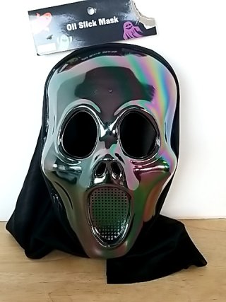 Item #208 — New Oil Slick Ghost Face Mask