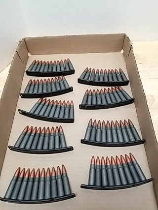 Item #34 — Ammunition in Clips 7.62 x 39, Can't ship photo 1 of 4