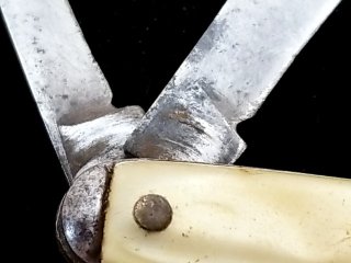Item #61 — Vintage Ivory Pocket Knife 6 in open photo 5 of 5