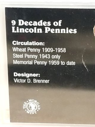 Item #57 — 9 Decades of Lincoln Pennies Set photo 5 of 5