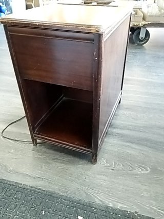 Item #168 — AIRLINE record/radio, get power, sells as is, 26 by 24 by 16 inch photo 6 of 6