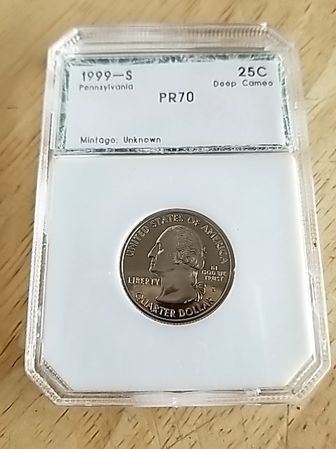 Item #304 — 1999-S Pennsylvania Quarter photo 1 of 2
