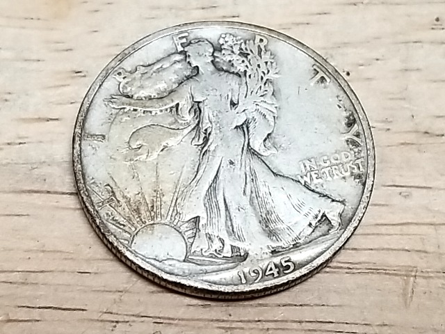 Item #165 — 1945 Silver Walking Liberty Half Dollar photo 1 of 2