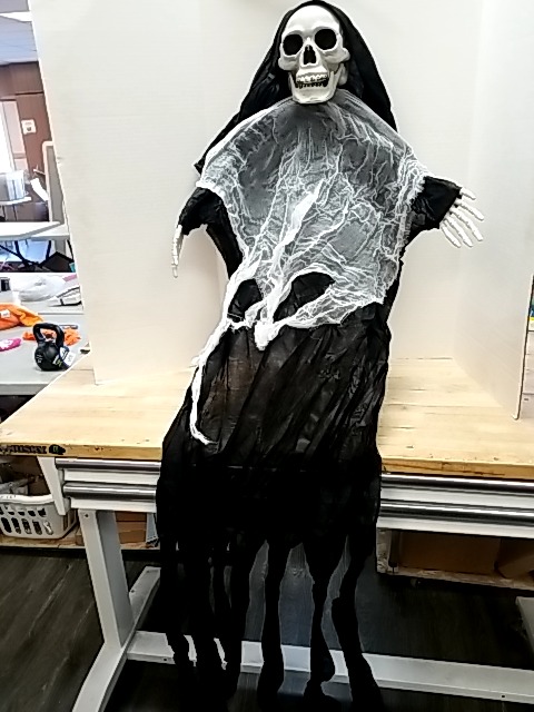 Item #46 — New Grim Reaper Halloween Decoration 6 foot photo 1 of 3