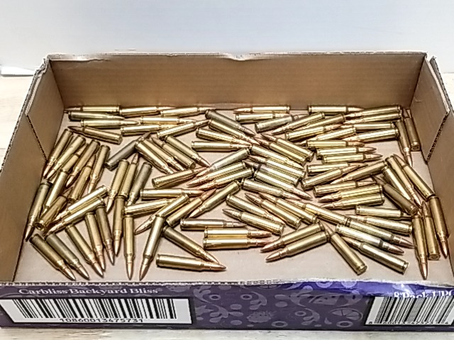 Item #41 — Box of Brass Rifle Ammunition 223 Rem, cant ship photo 1 of 3