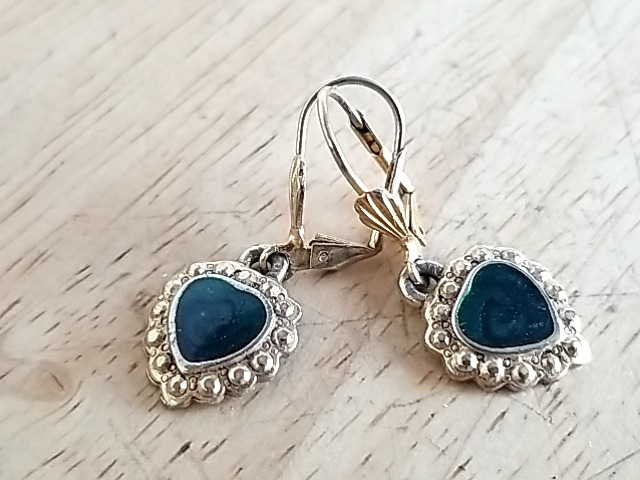 Item #301 — Vintage Silver Teardrop Earrings .5 in photo 1 of 2