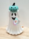 Item #21 — New Ceramic Ghost with Pumpkin LED 14 inch tall photo 1 of 3