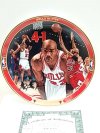Item #72 — Michael Jordan Bulls Plate, MIB, COA, 1996 photo 1 of 4
