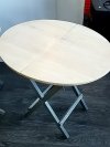 Item #59 — PAIR of Round Folding Tables Each 24 by 24 by 20 inch photo 2 of 4