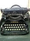 Item #24 — Vintage Corona Typewriter w/ Manual photo 2 of 7