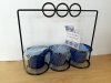 Item #249 — New Votive Candle Holders with Metal Rack 19 in