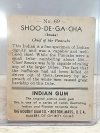 Item #9 — Vintage Shoo-De-Ga-Cha Gum Card photo 2 of 2