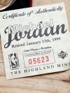 Item #63 — Michael Jordan Bronze Medallion, numbered, COA, 1.5 inch photo 3 of 4