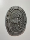 Item #512 — NRA belt buckle, 3.5 x 2.5 photo 1 of 2