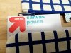 Item #332 — New Blue Grid Canvas Pouches photo 2 of 2