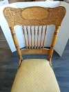 Item #3 — VINTAGE Oak Dining Chair 40 inch tall photo 2 of 6