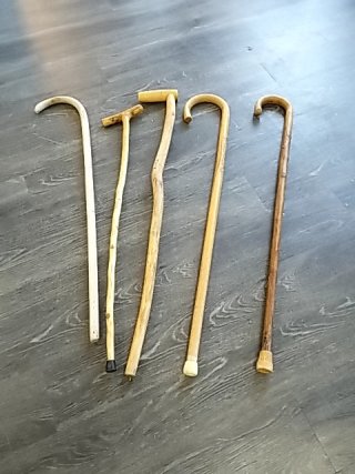 Item #22 — VINTAGE Wooden Walking Canes photo 1 of 4
