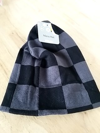 Item #266 — New Buffalo Plaid Knit Beanie