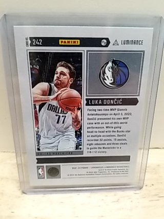 Item #67 — Luka Doncic 21/22 Basketball Card photo 2 of 2