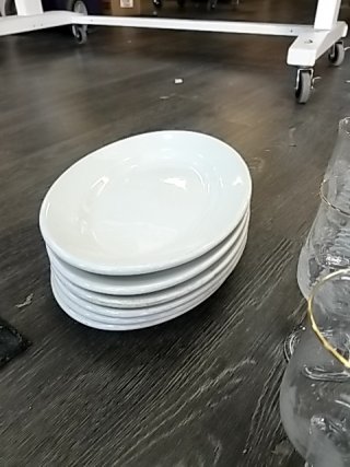 Item #532 — GLASS Goblets and White Plates photo 3 of 4