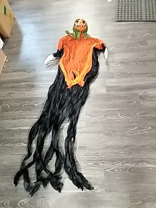 Item #74 — New Halloween Pumpkin Scarecrow Decoration 6 foot photo 1 of 2