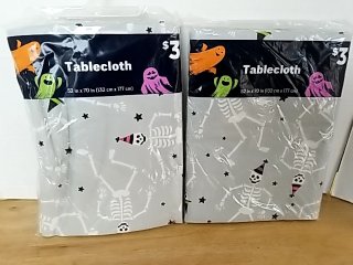 Item #240 — New Halloween Skeleton Tablecloths photo 1 of 2