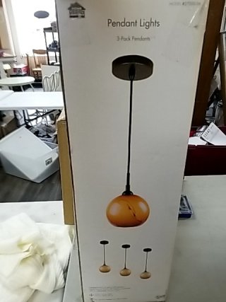Item #470 — New 3-Pack Pendant Lights photo 1 of 3