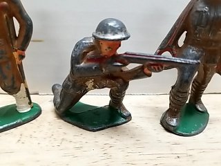 Item #18 — Vintage Toy Soldiers Set 3 in, metal photo 2 of 3