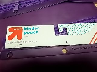 Item #330 — New Purple Binder Pouches Lot photo 3 of 3